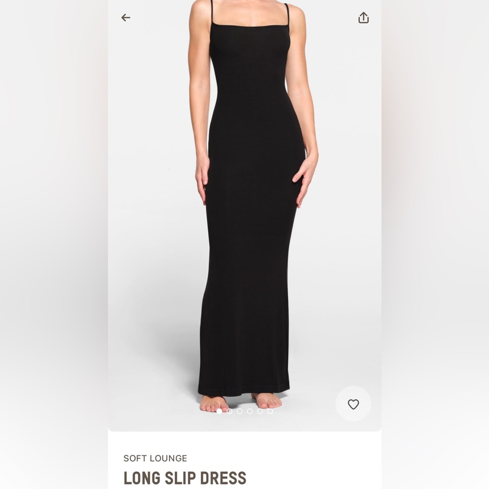 Skims long slip dress